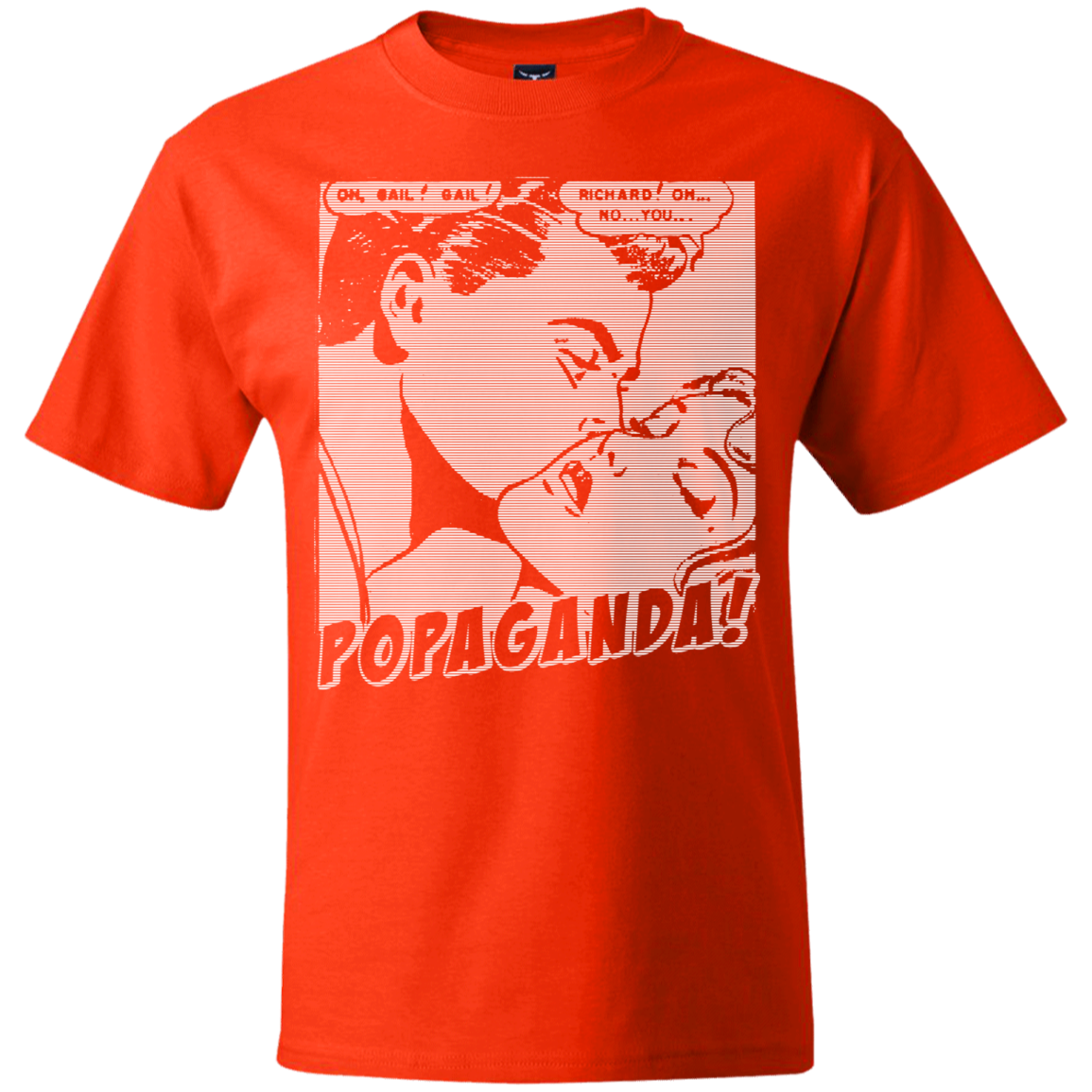 Pop Art Vintage Comics Lichtenstein Style - Popaganda 04 B&W Tee&Tank Men/Unisex Pimamour