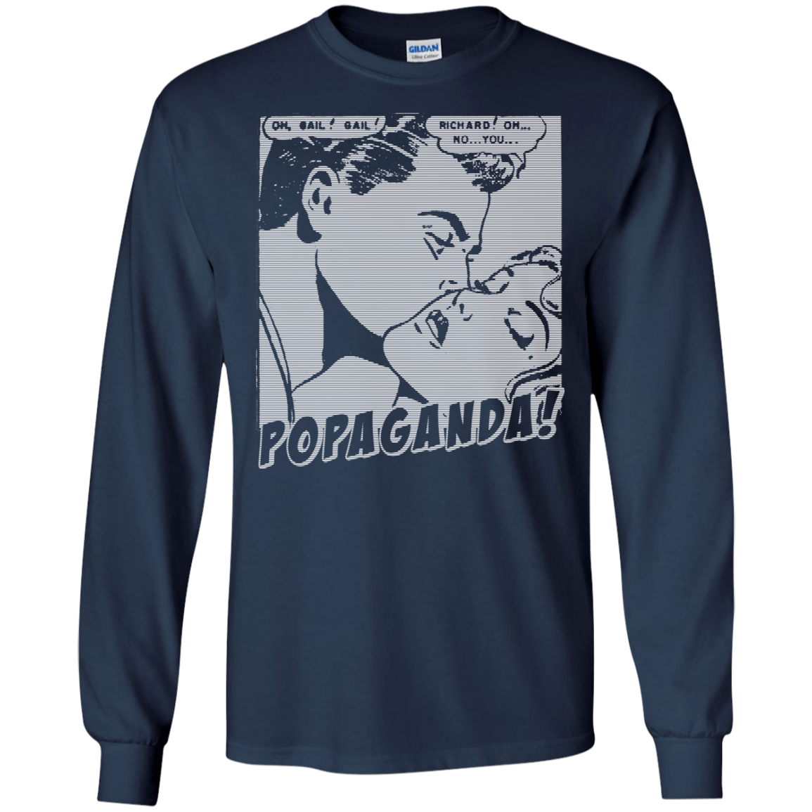 Pop Art Vintage Comics Lichtenstein Style - Popaganda 04 B&W Tee&Tank Men/Unisex Pimamour