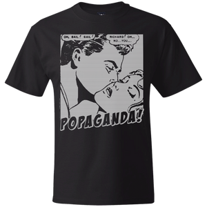 Pop Art Vintage Comics Lichtenstein Style - Popaganda 04 B&W Tee&Tank Men/Unisex Pimamour