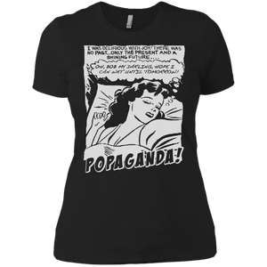 Pop Art Vintage Comics Lichtenstein Style - Popaganda 05 B&W Tee&Tank Lady Pimamour