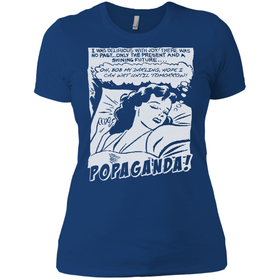 Pop Art Vintage Comics Lichtenstein Style - Popaganda 05 B&W Tee&Tank Lady Pimamour