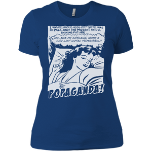 Pop Art Vintage Comics Lichtenstein Style - Popaganda 05 B&W Tee&Tank Lady Pimamour