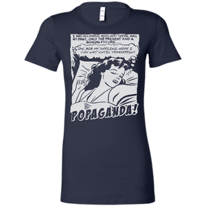 Pop Art Vintage Comics Lichtenstein Style - Popaganda 05 B&W Tee&Tank Lady Pimamour