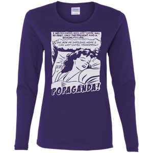 Pop Art Vintage Comics Lichtenstein Style - Popaganda 05 B&W Tee&Tank Lady Pimamour