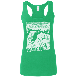 Pop Art Vintage Comics Lichtenstein Style - Popaganda 05 B&W Tee&Tank Lady Pimamour