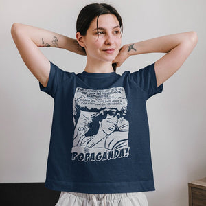 Pop Art Vintage Comics Lichtenstein Style - Popaganda 05 B&W Tee&Tank Lady Pimamour