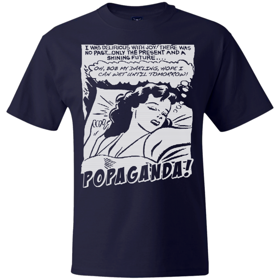 Pop Art Vintage Comics Lichtenstein Style - Popaganda 05 B&W Tee&Tank Men/Unisex Pimamour