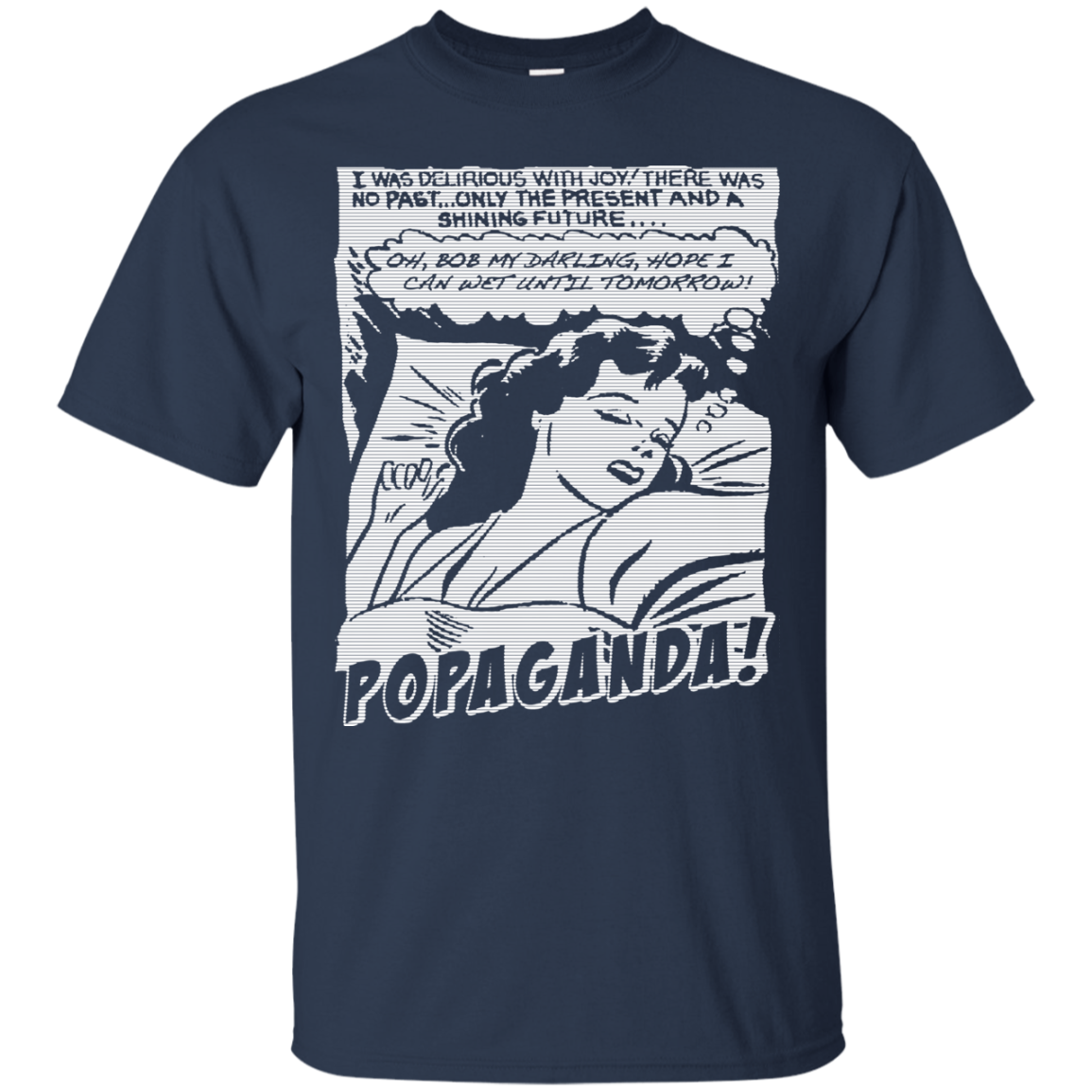 Pop Art Vintage Comics Lichtenstein Style - Popaganda 05 B&W Tee&Tank Men/Unisex Pimamour