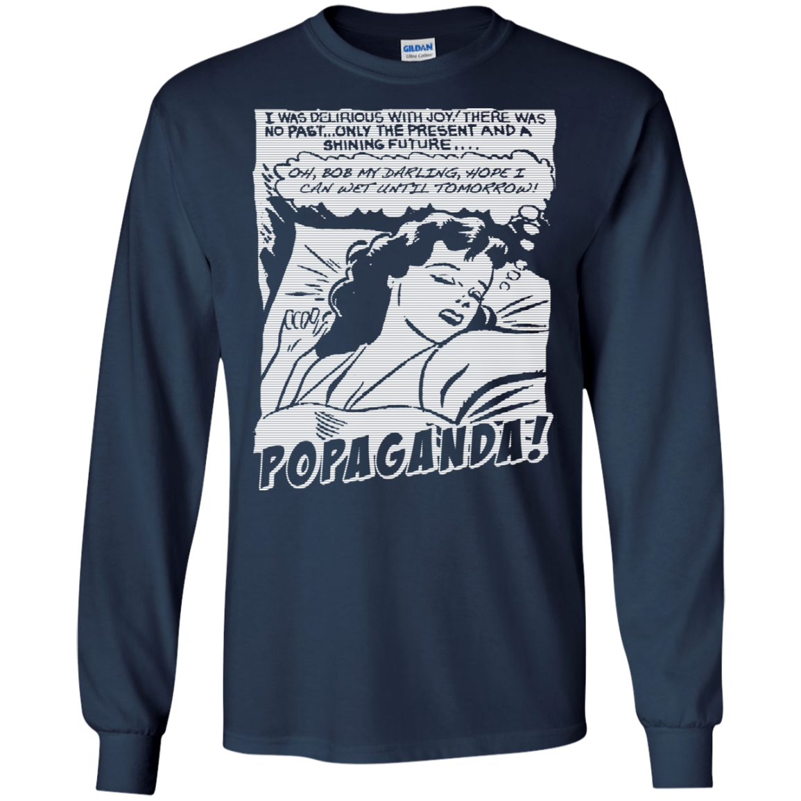 Pop Art Vintage Comics Lichtenstein Style - Popaganda 05 B&W Tee&Tank Men/Unisex Pimamour