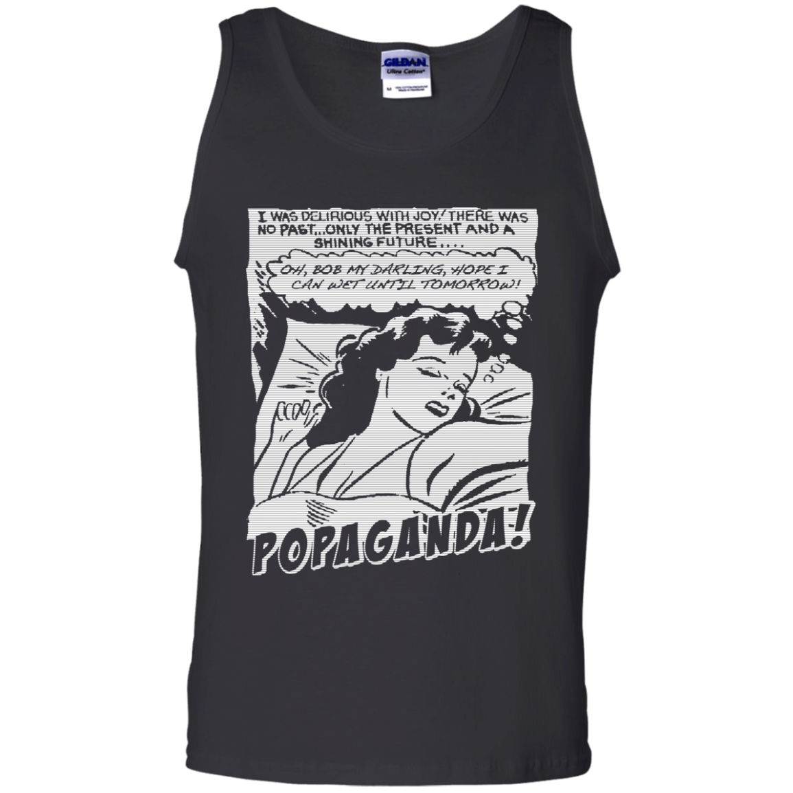 Pop Art Vintage Comics Lichtenstein Style - Popaganda 05 B&W Tee&Tank Men/Unisex Pimamour