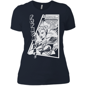 Pop Art Vintage Comics Lichtenstein Style - Popaganda 06 B&W Tee&Tank Lady Pimamour