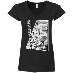 Pop Art Vintage Comics Lichtenstein Style - Popaganda 06 B&W Tee&Tank Lady Pimamour