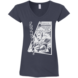 Pop Art Vintage Comics Lichtenstein Style - Popaganda 06 B&W Tee&Tank Lady Pimamour