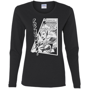 Pop Art Vintage Comics Lichtenstein Style - Popaganda 06 B&W Tee&Tank Lady Pimamour