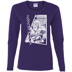 Pop Art Vintage Comics Lichtenstein Style - Popaganda 06 B&W Tee&Tank Lady Pimamour
