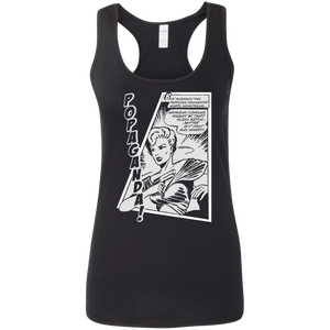 Pop Art Vintage Comics Lichtenstein Style - Popaganda 06 B&W Tee&Tank Lady Pimamour