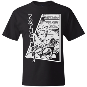 Pop Art Vintage Comics Lichtenstein Style - Popaganda 06 B&W Tee&Tank Men/Unisex Pimamour
