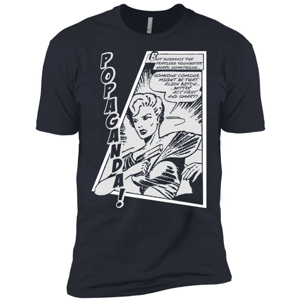 Pop Art Vintage Comics Lichtenstein Style - Popaganda 06 B&W Tee&Tank Men/Unisex Pimamour