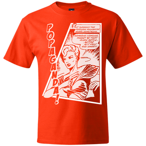 Pop Art Vintage Comics Lichtenstein Style - Popaganda 06 B&W Tee&Tank Men/Unisex Pimamour