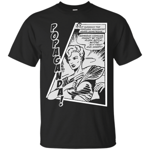 Pop Art Vintage Comics Lichtenstein Style - Popaganda 06 B&W Tee&Tank Men/Unisex Pimamour