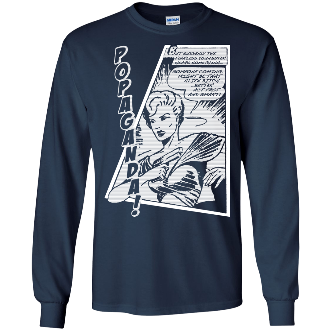 Pop Art Vintage Comics Lichtenstein Style - Popaganda 06 B&W Tee&Tank Men/Unisex Pimamour