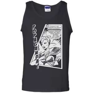 Pop Art Vintage Comics Lichtenstein Style - Popaganda 06 B&W Tee&Tank Men/Unisex Pimamour