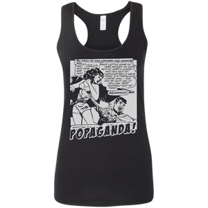 Pop Art Vintage Comics Lichtenstein Style - Popaganda 07 B&W Tee&Tank Lady Pimamour