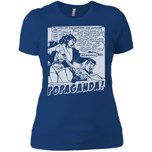 Pop Art Vintage Comics Lichtenstein Style - Popaganda 07 B&W Tee&Tank Lady Pimamour