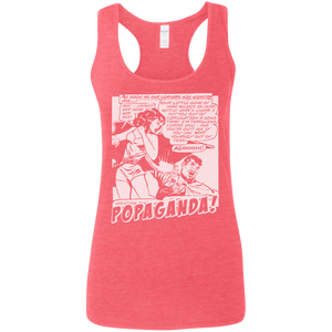 Pop Art Vintage Comics Lichtenstein Style - Popaganda 07 B&W Tee&Tank Lady Pimamour