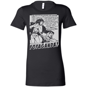 Pop Art Vintage Comics Lichtenstein Style - Popaganda 07 B&W Tee&Tank Lady Pimamour