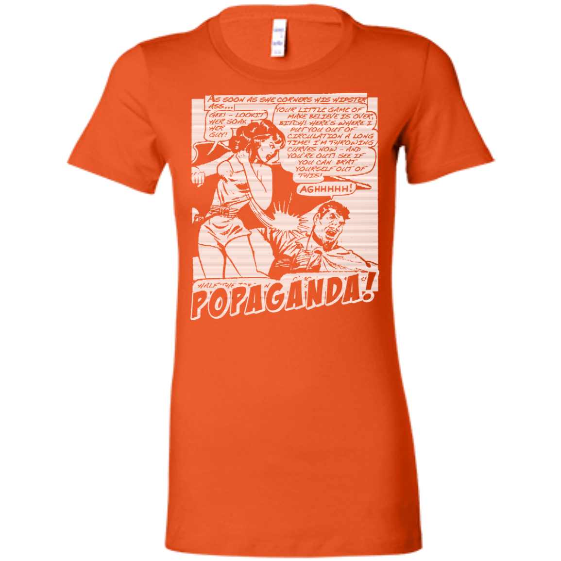 Pop Art Vintage Comics Lichtenstein Style - Popaganda 07 B&W Tee&Tank Lady Pimamour