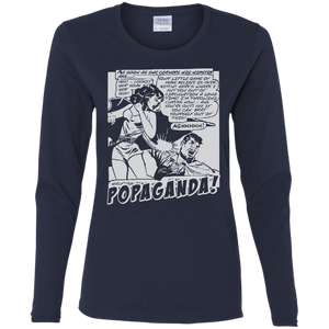Pop Art Vintage Comics Lichtenstein Style - Popaganda 07 B&W Tee&Tank Lady Pimamour