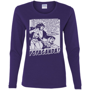 Pop Art Vintage Comics Lichtenstein Style - Popaganda 07 B&W Tee&Tank Lady Pimamour