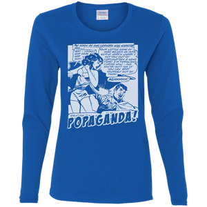 Pop Art Vintage Comics Lichtenstein Style - Popaganda 07 B&W Tee&Tank Lady Pimamour