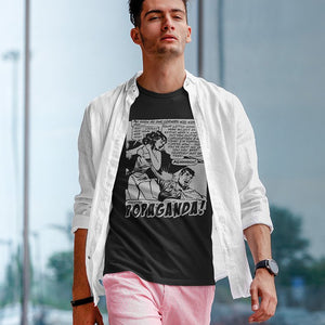 Pop Art Vintage Comics Lichtenstein Style - Popaganda 07 B&W Tee&Tank Men/Unisex Pimamour