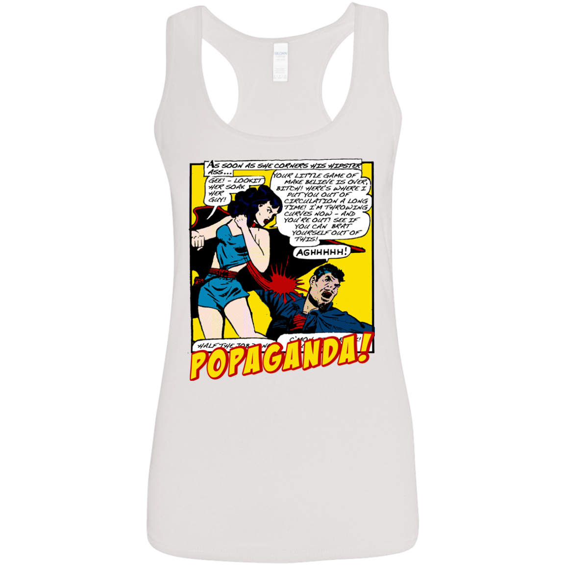 Pop Art Vintage Comics Lichtenstein Style - Popaganda 07 Tee&Tank Lady Pimamour