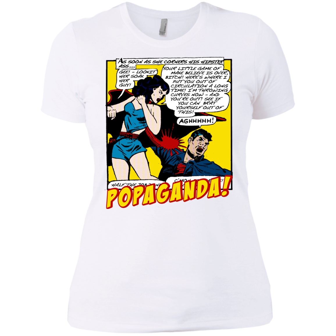 Pop Art Vintage Comics Lichtenstein Style - Popaganda 07 Tee&Tank Lady Pimamour