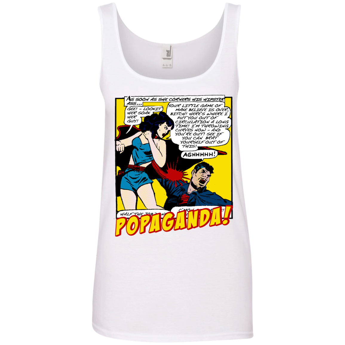 Pop Art Vintage Comics Lichtenstein Style - Popaganda 07 Tee&Tank Lady Pimamour