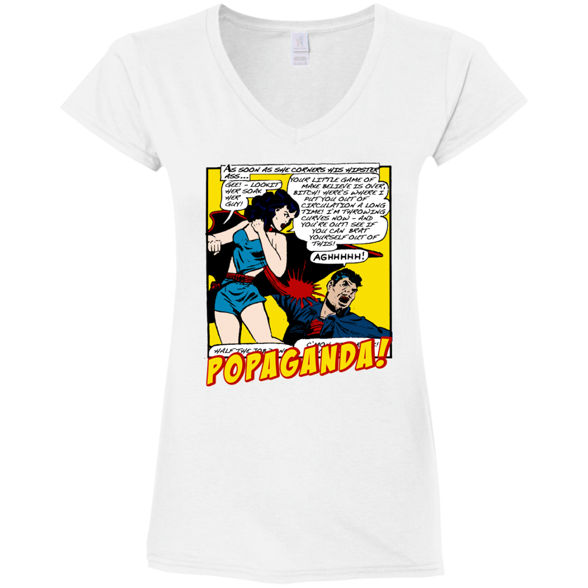 Pop Art Vintage Comics Lichtenstein Style - Popaganda 07 Tee&Tank Lady Pimamour