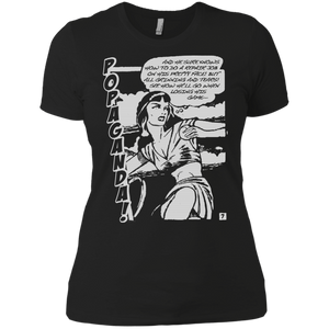Pop Art Vintage Comics Lichtenstein Style - Popaganda 08 B&W Tee&Tank Lady Pimamour