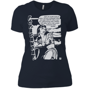 Pop Art Vintage Comics Lichtenstein Style - Popaganda 08 B&W Tee&Tank Lady Pimamour
