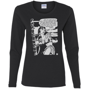 Pop Art Vintage Comics Lichtenstein Style - Popaganda 08 B&W Tee&Tank Lady Pimamour