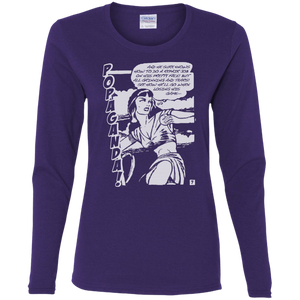 Pop Art Vintage Comics Lichtenstein Style - Popaganda 08 B&W Tee&Tank Lady Pimamour