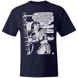 Pop Art Vintage Comics Lichtenstein Style - Popaganda 08 B&W Tee&Tank Men/Unisex Pimamour
