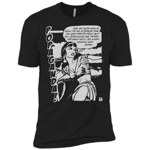 Pop Art Vintage Comics Lichtenstein Style - Popaganda 08 B&W Tee&Tank Men/Unisex Pimamour