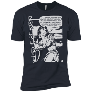Pop Art Vintage Comics Lichtenstein Style - Popaganda 08 B&W Tee&Tank Men/Unisex Pimamour