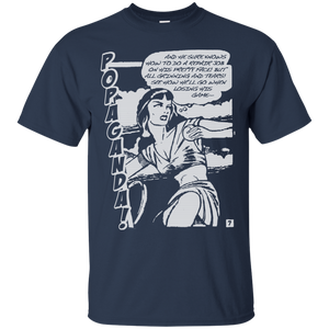 Pop Art Vintage Comics Lichtenstein Style - Popaganda 08 B&W Tee&Tank Men/Unisex Pimamour