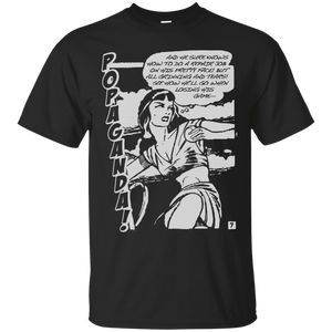 Pop Art Vintage Comics Lichtenstein Style - Popaganda 08 B&W Tee&Tank Men/Unisex Pimamour