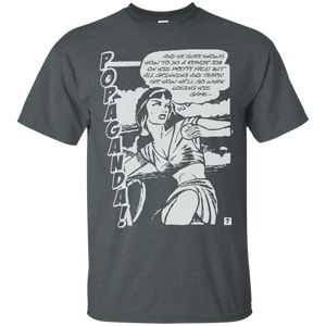 Pop Art Vintage Comics Lichtenstein Style - Popaganda 08 B&W Tee&Tank Men/Unisex Pimamour