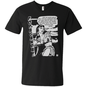 Pop Art Vintage Comics Lichtenstein Style - Popaganda 08 B&W Tee&Tank Men/Unisex Pimamour